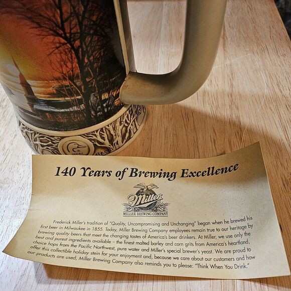 Terry Redlin Ducks Unlimited Miller Beer THE PLEASURES OF WINTER 2nd in Series - Picture 6 of 7